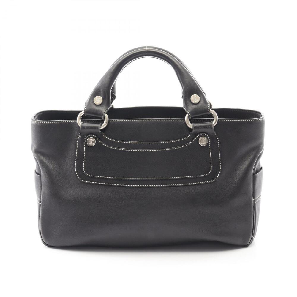 Celine Boogie Bag Handbag Leather Black